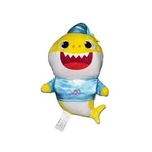 WowWee Pinkfong Baby Shark Bedtime Singing Plush Yellow Shark in Pajamas Toy